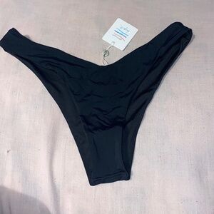 V-Cut/Brazilian- Black Bikini Bottom- NWT